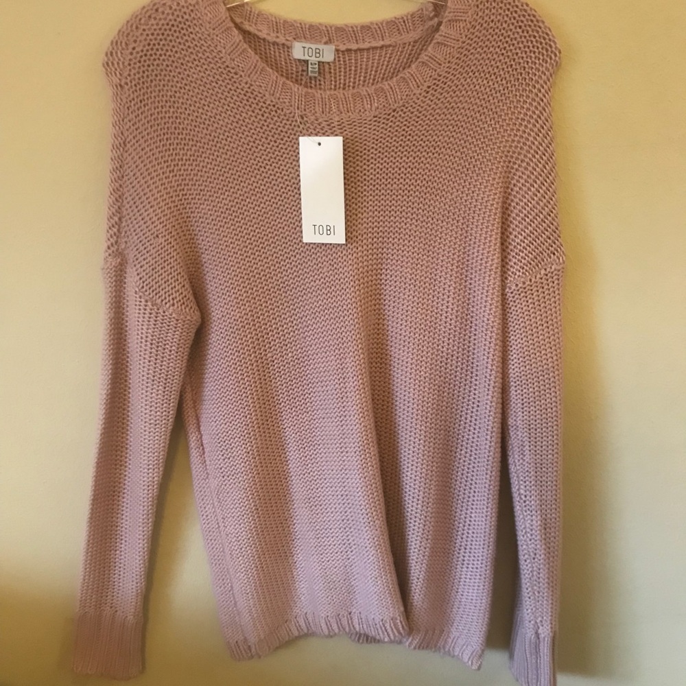 Pink Knitted Tobi Sweater